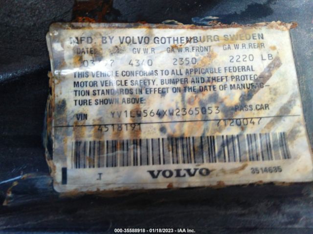 YV1LW564XW2365053 Volvo V70