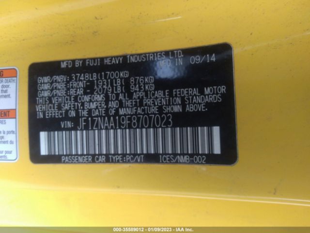 JF1ZNAA19F8707023 Scion FR-S