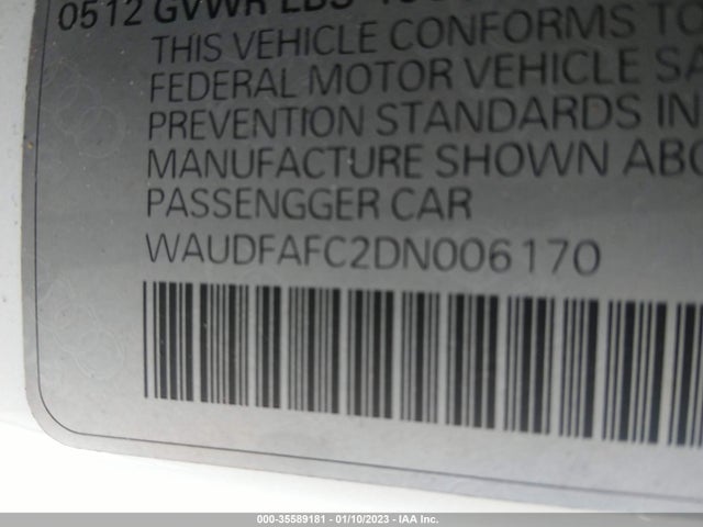 WAUDFAFC2DN006170 Audi A6 2.0t Premium Plus