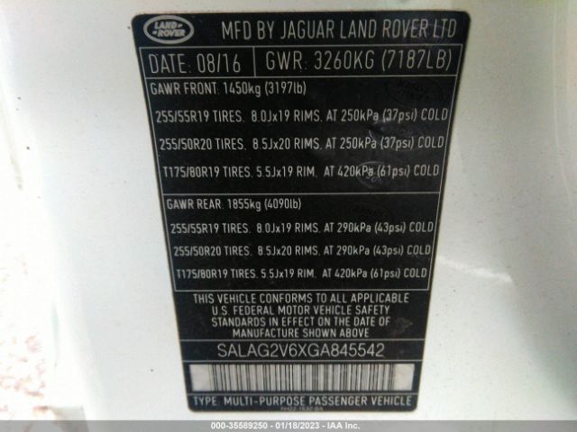 SALAG2V6XGA845542 Land Rover LR4