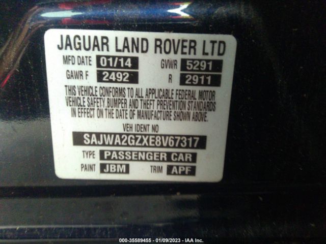 SAJWA2GZXE8V67317 Jaguar Xj Xjl Portfolio