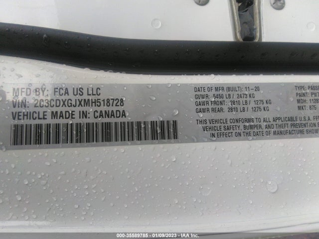 Dodge Charger Scat Pack 2021 2C3CDXGJXMH518728 Image 9