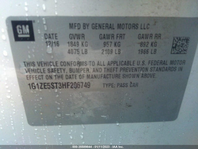 Chevrolet MALIBU LT 2017 1G1ZE5ST3HF206749 Image 11