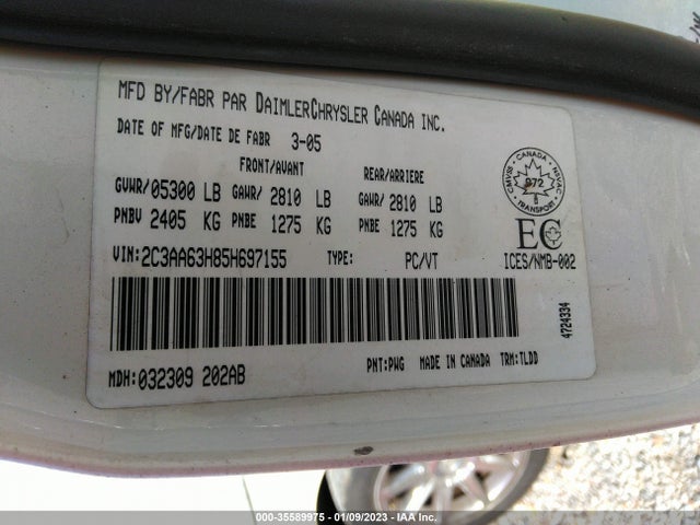 2C3AA63H85H697155 Chrysler 300