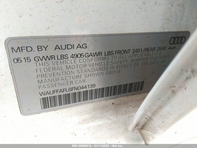 Audi A4 Premium Plus 2015 WAUFFAFL6FN044139 Image 9
