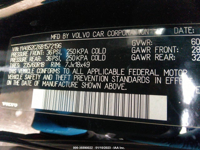 Volvo Xc90 I6 2011 YV4952CZ6B1572196 Image 10