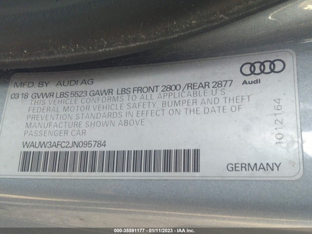 2018 Audi A7, VIN: WAUW3AFC2JN095784