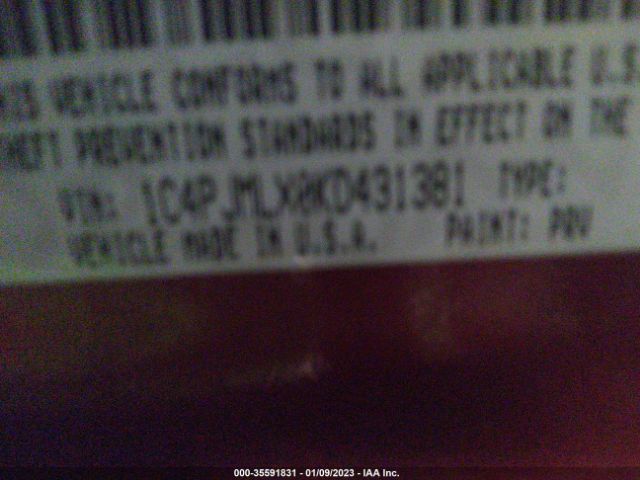 1C4PJMLX0KD431381 Jeep Cherokee Altitude