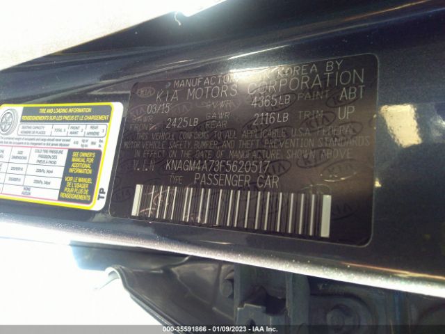 KNAGM4A73F5620517 KIA Optima Lx