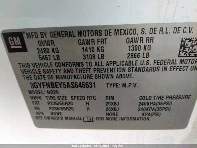 Cadillac Srx Performance Collection 2010 3GYFNBEY5AS646631 Image 10