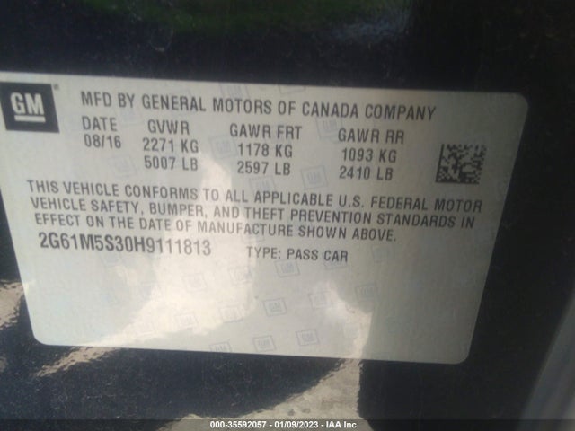Cadillac XTS LUXURY 2017 2G61M5S30H9111813 Image 9