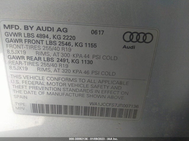 Audi Q3 Premium Plus 2018 WA1JCCFS7JR007136 Image 9