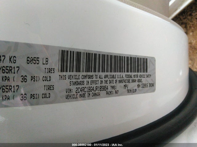 2C4RC1BG4JR185854 Chrysler Pacifica Touring L