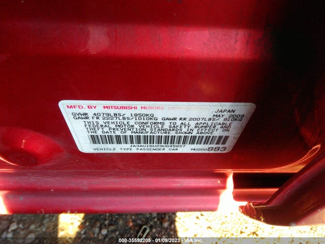 JA3AU16U29U045857 Mitsubishi LANCER DE