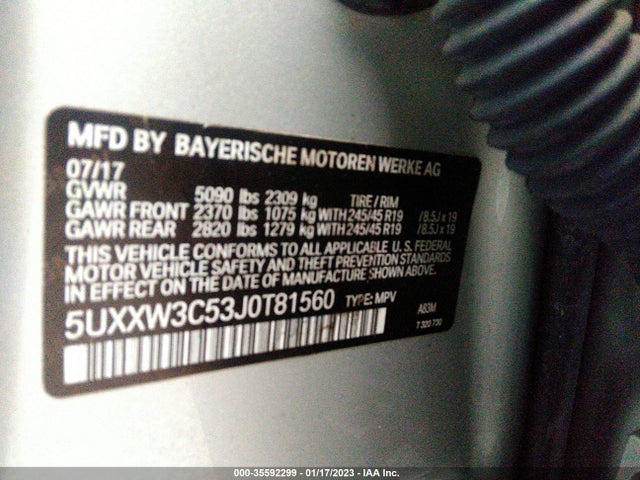 2018 BMW X4, VIN: 5UXXW3C53J0T81560