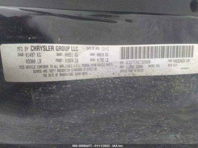 2012 FIAT 500C 3C3CFFER9CT225020 Photo 8
