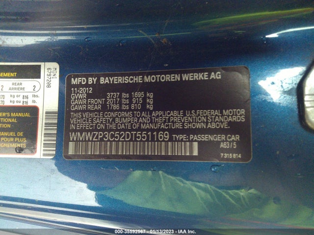 Mini COOPER CONVERTIBLE 2013 WMWZP3C52DT551169 Image 10