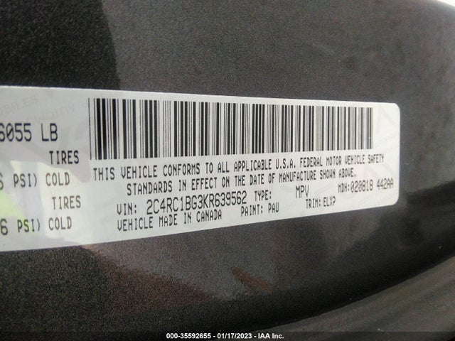 Chrysler Pacifica Touring L 2019 2C4RC1BG3KR639562 Image 9
