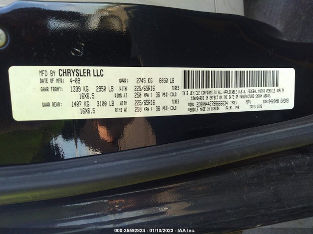Dodge Grand Caravan 2009 2D8HN44E79R666634 Image 10