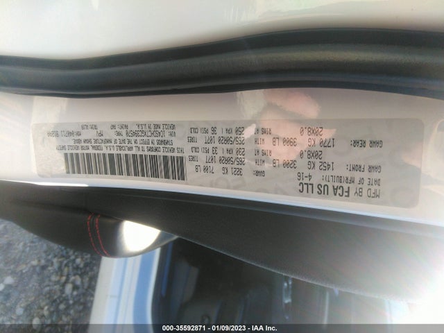2016 Dodge Durango, VIN: 1C4SDHCTXGC394570