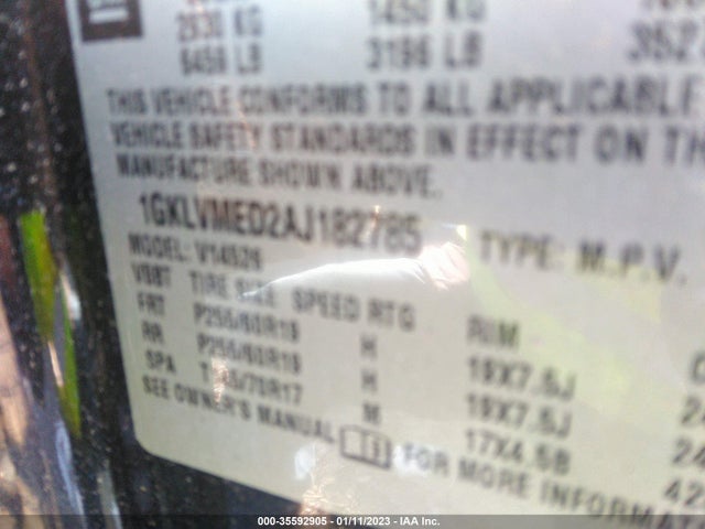 GMC Acadia Slt1 2010 1GKLVMED2AJ182785 Image 10