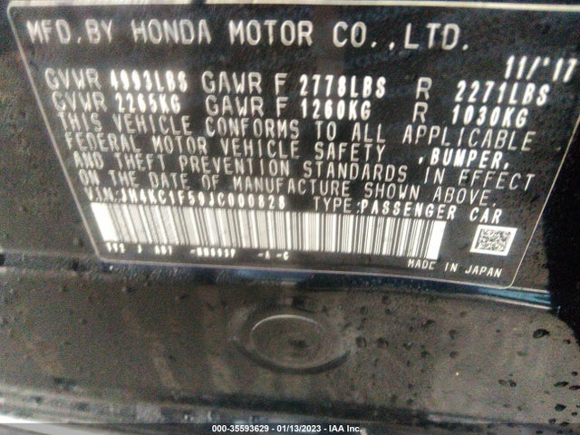 Acura Rlx W/technology Pkg 2018 JH4KC1F59JC000828 Image 9