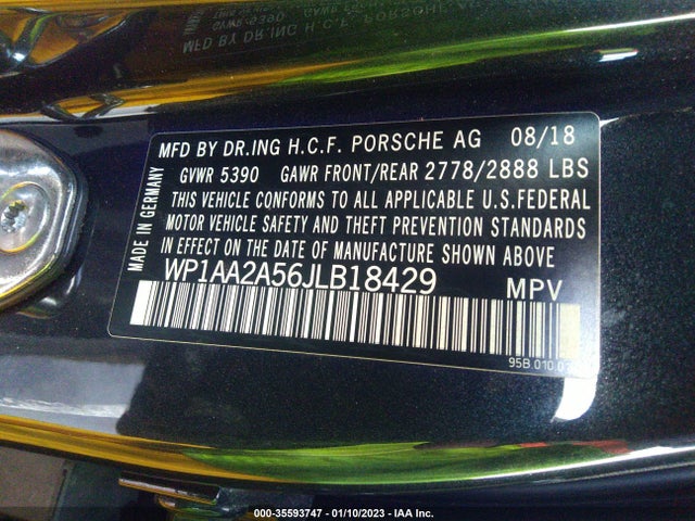 2018 Porsche Macan, VIN: WP1AA2A56JLB18429