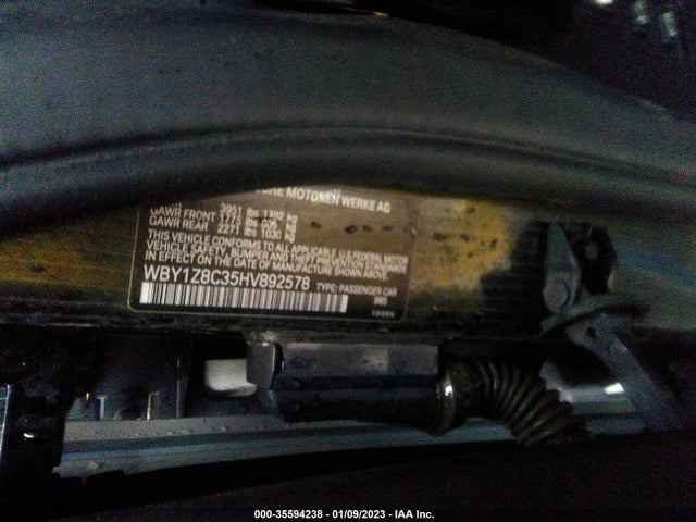2017 BMW i3, VIN: WBY1Z8C35HV892578