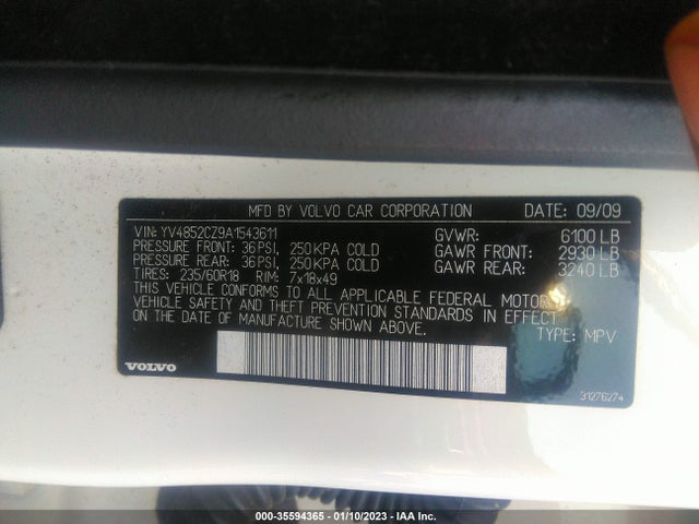 Volvo XC90 V8 2010 YV4852CZ9A1543611 Image 10