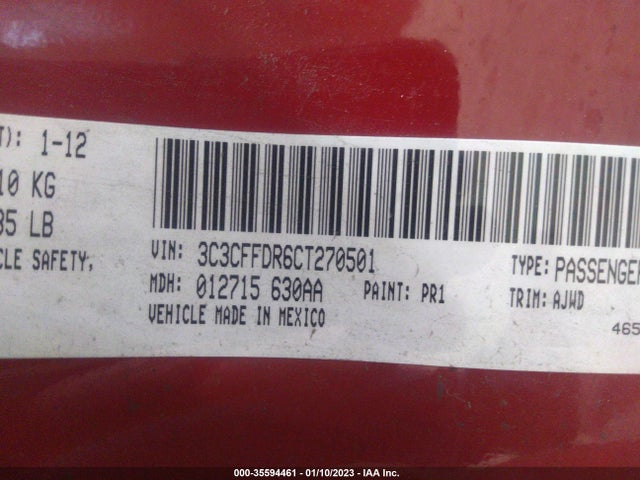 3C3CFFDR6CT270501 Fiat 500 POP