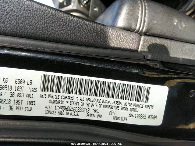 Dodge DURANGO LIMITED 2014 1C4RDHDG5EC326643 Image 10