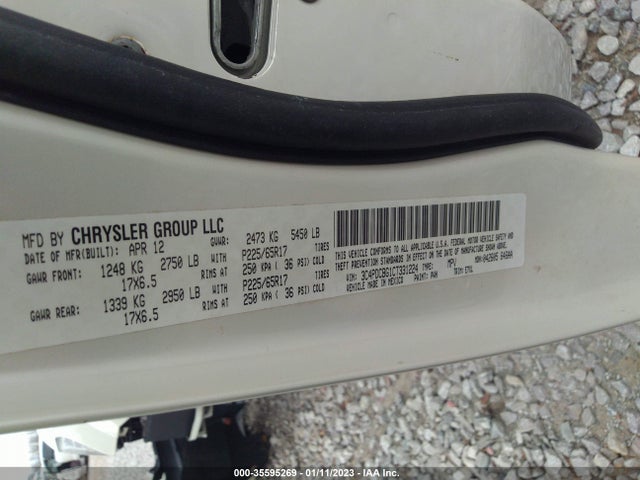 Dodge Journey Sxt 2012 3C4PDCBG1CT331224 Image 10