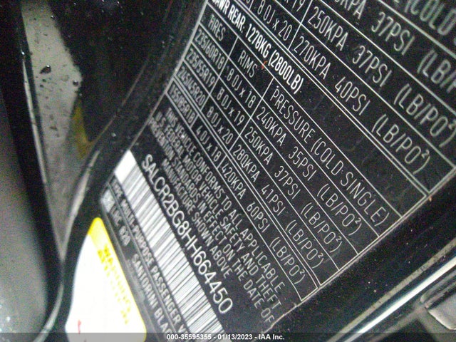 SALCR2BG8HH664450 Land Rover Discovery Sport Hse