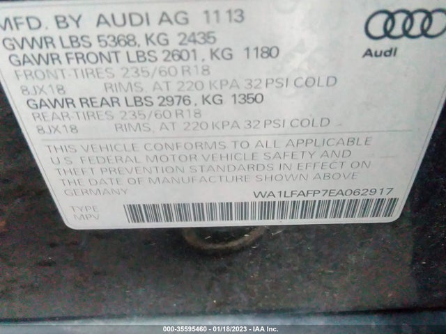 Audi Q5 2014 WA1LFAFP7EA062917 Image 10
