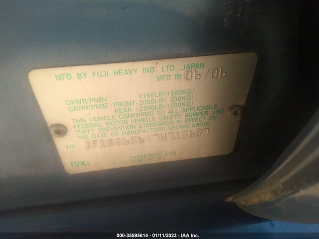 JF1SG65697H715607 Subaru Forester X W/premium Pkg