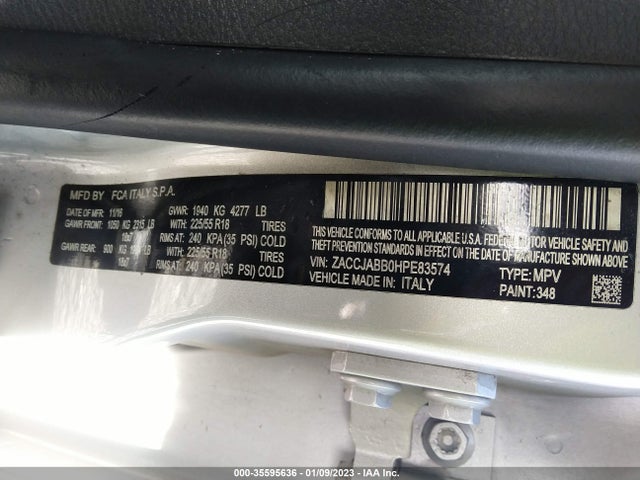 Jeep Renegade Altitude 2017 ZACCJABB0HPE83574 Image 10