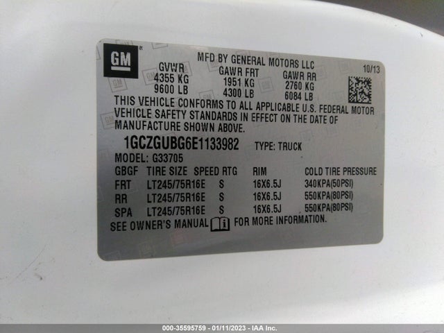 2014 Chevrolet Express, VIN: 1GCZGUBG6E1133982