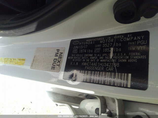 2017 Hyundai Accent, VIN: KMHCT4AE1HU342398