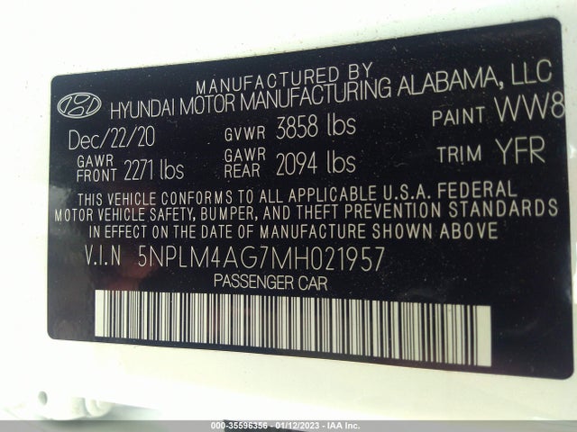 2021 Hyundai Elantra, VIN: 5NPLM4AG7MH021957