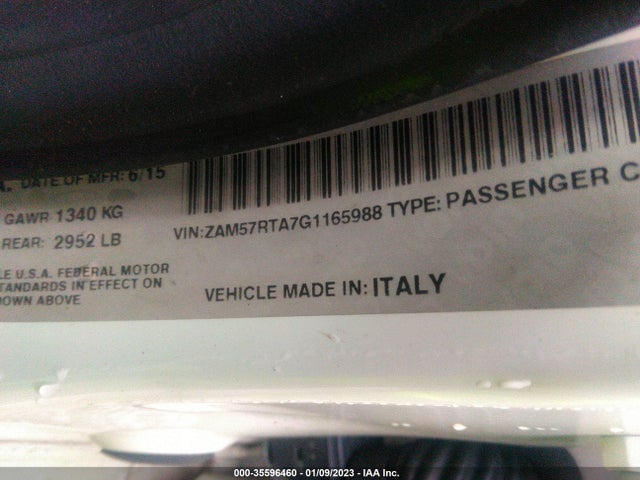 ZAM57RTA7G1165988 Maserati Ghibli S Q4