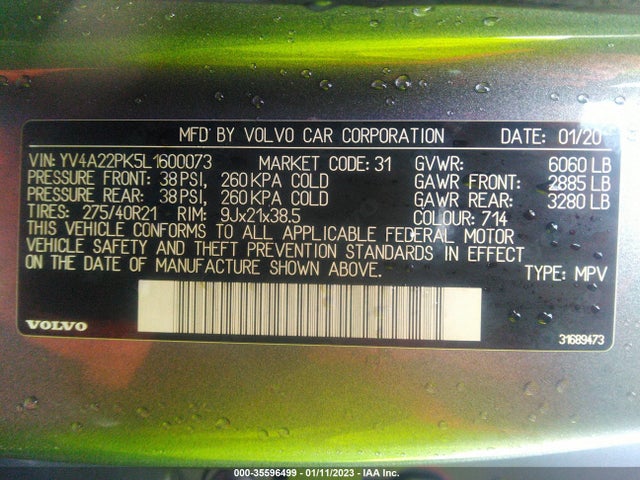 Volvo Xc90 Momentum 2020 YV4A22PK5L1600073 Image 10