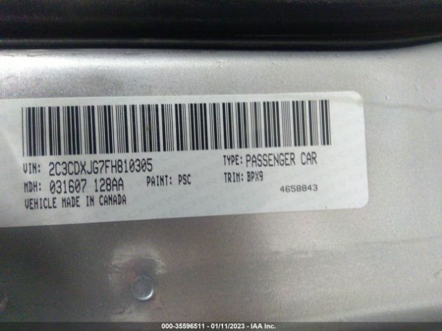 2C3CDXJG7FH810305 Dodge Charger Sxt