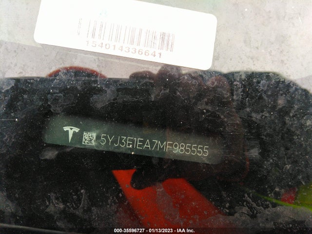 Tesla Model 3 Standard Range Plus 2021 5YJ3E1EA7MF985555 Image 9