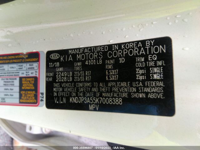 KNDJP3A55K7008388 KIA SOUL +