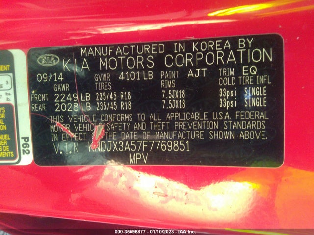 KIA Soul ! 2015 KNDJX3A57F7769851 Image 10