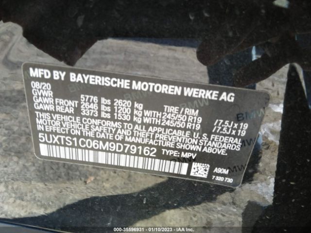 5UXTS1C06M9D79162 BMW X3 Xdrive30e