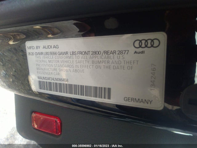WAUM2AF24LN086458 Audi A6 Prestige