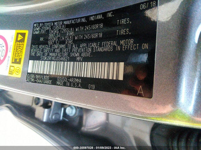 Toyota Highlander Se/xle 2018 5TDKZRFH0JS546621 Image 11