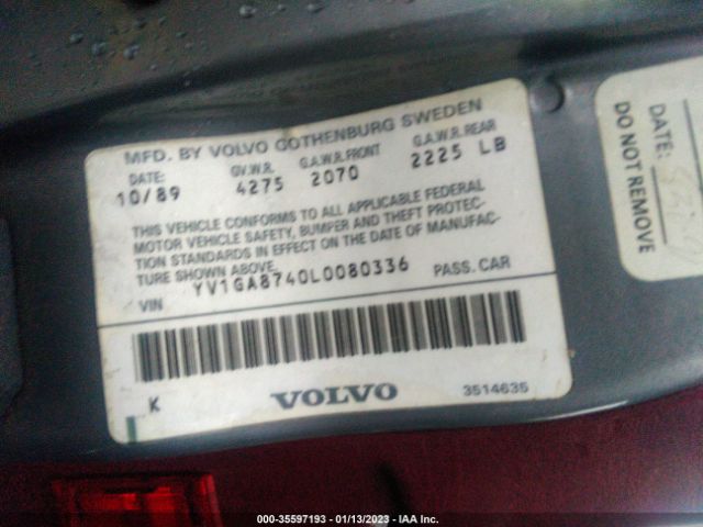 YV1GA8740L0080336 Volvo 760