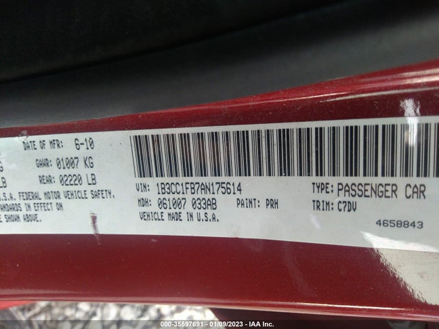 Dodge Avenger Express 2010 1B3CC1FB7AN175614 Image 10